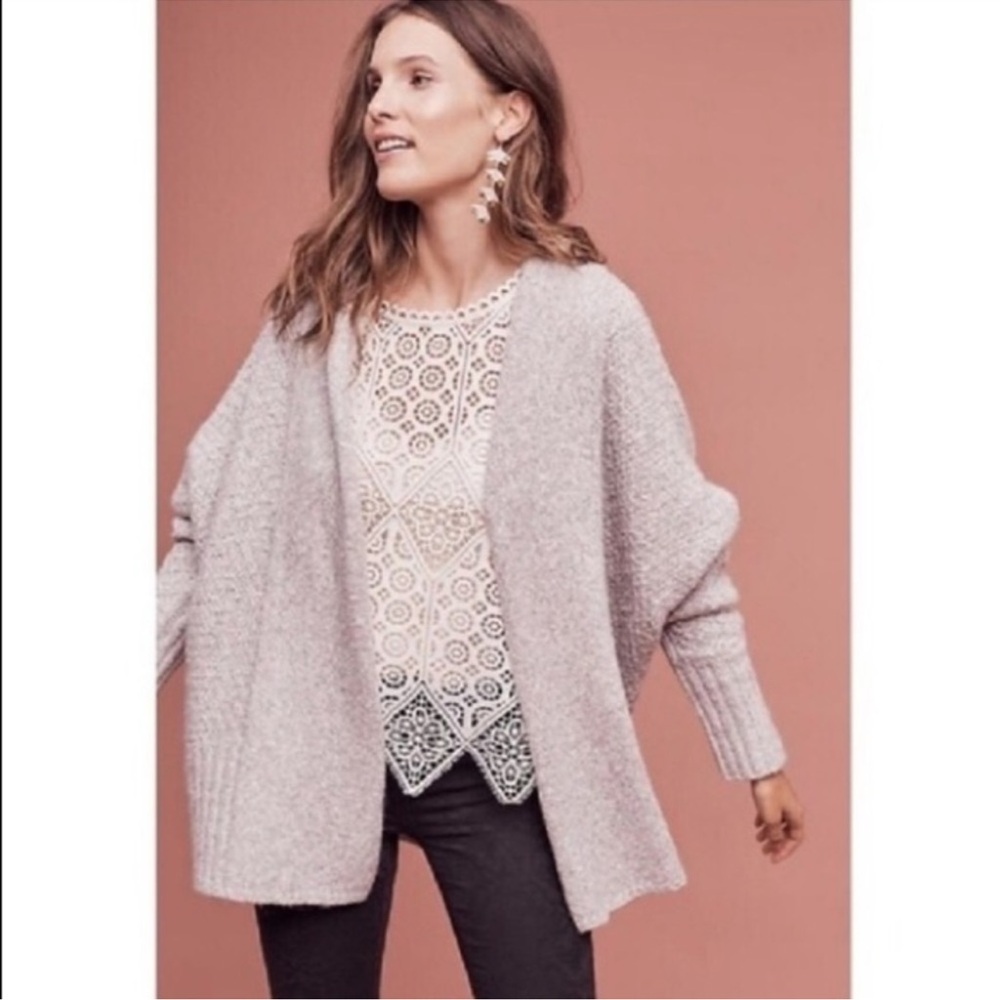 Angel Of The North Anthropologie The Chauvet Knit Cardigan Size Small Violet